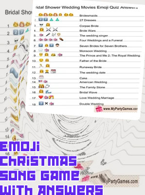 Emoji game with answers