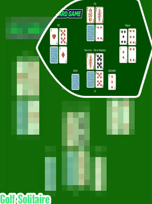 Game golf solitaire